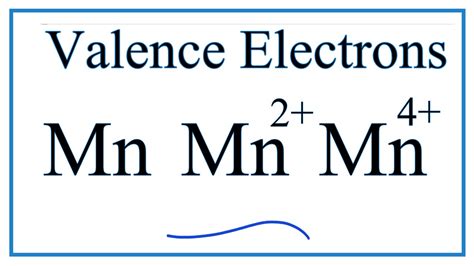 valence electrons manganese